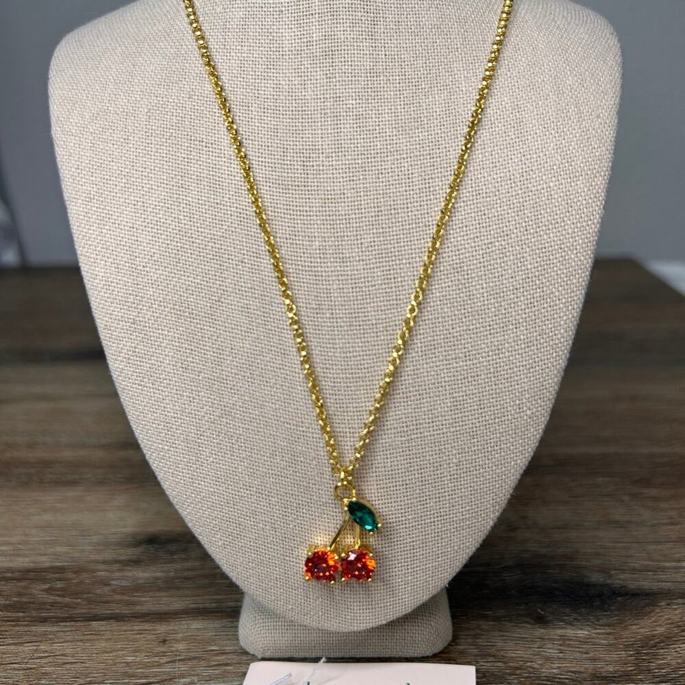 Kate Spade New York Ma Cherie Cherry Pendant Necklace NWT